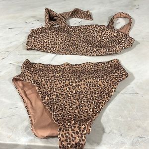 Aerie cheetah bathing suit